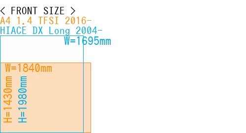 #A4 1.4 TFSI 2016- + HIACE DX Long 2004-